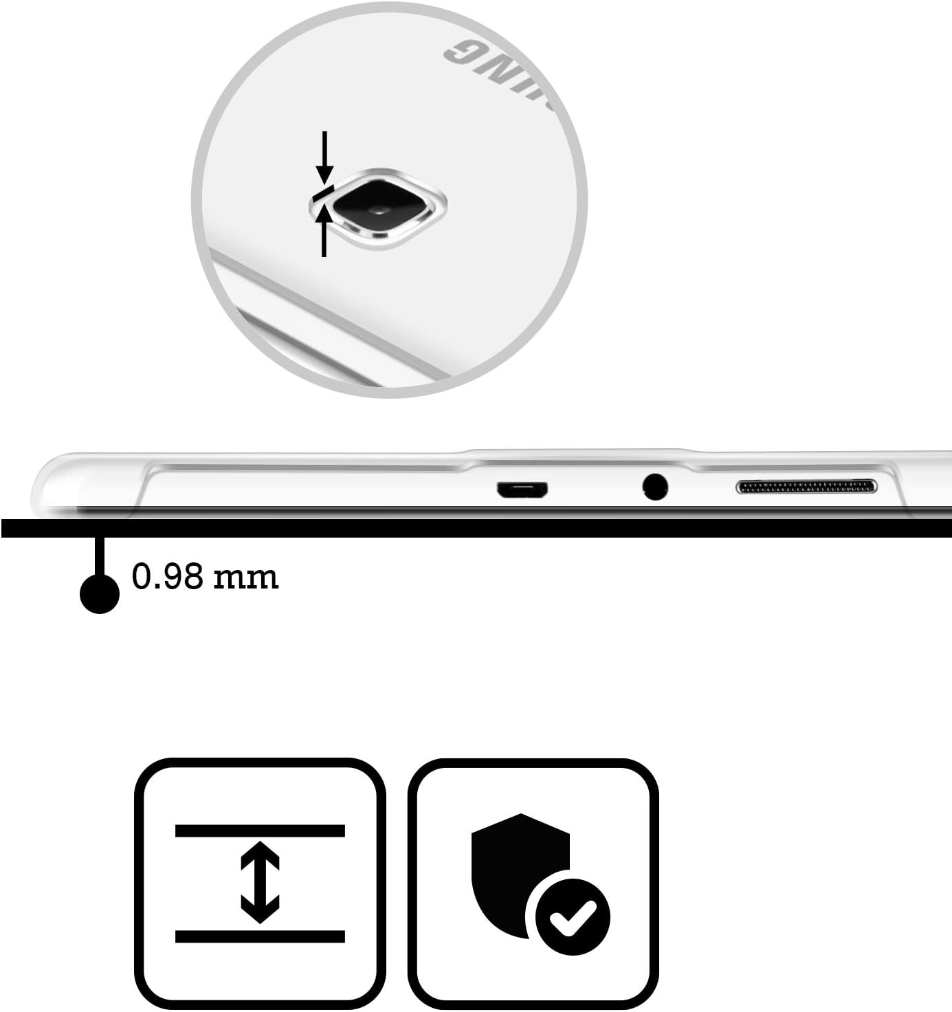Head Case Designs Officially Licensed Dragon Ball Z Shenron Saiyan Arc Characters Hard Back Case Compatible with Galaxy Tab S4 10.5 (2018) image 4