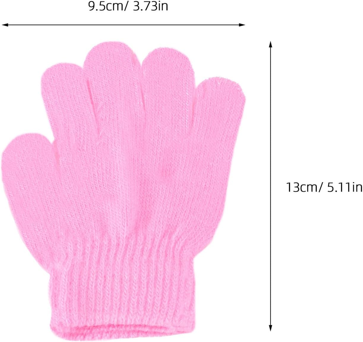 2pcs Microfiber Hair Drying Gloves, Five Finger Quick Dry Pink
