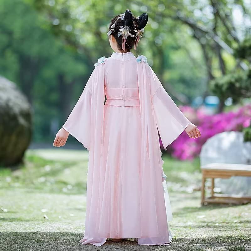 Girls Chinese Style Hanfu Dress Ancient Traditional Elegant Tang Suit3