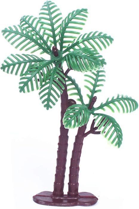 Amazon Co Jp Mmiaoo ココナッツヤシの木 モデルツリー ヤシの木 人工観葉植物 ケーキデコレーション用 Diy風景 現実的 可愛い 10pcs 小号 ホーム キッチン
