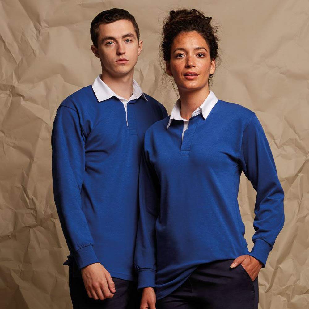 Front Row – Polo manches longues 100% coton – Homme