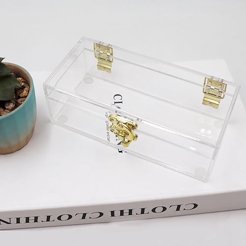 Miniatura 3 de Caja de efectivo con cerradura de acrílico transparente, Hucha transparente, Caja de dinero para efectivo, Soporte de dinero, Organizador de