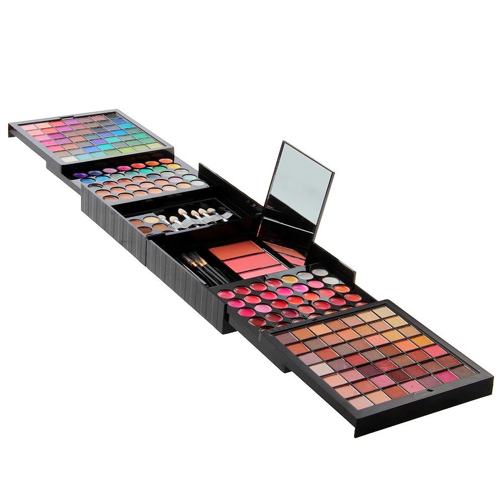 Pro 177 Color Eyeshadow Palette Blush Lip Gloss Makeup Cosmetic Set Kit
