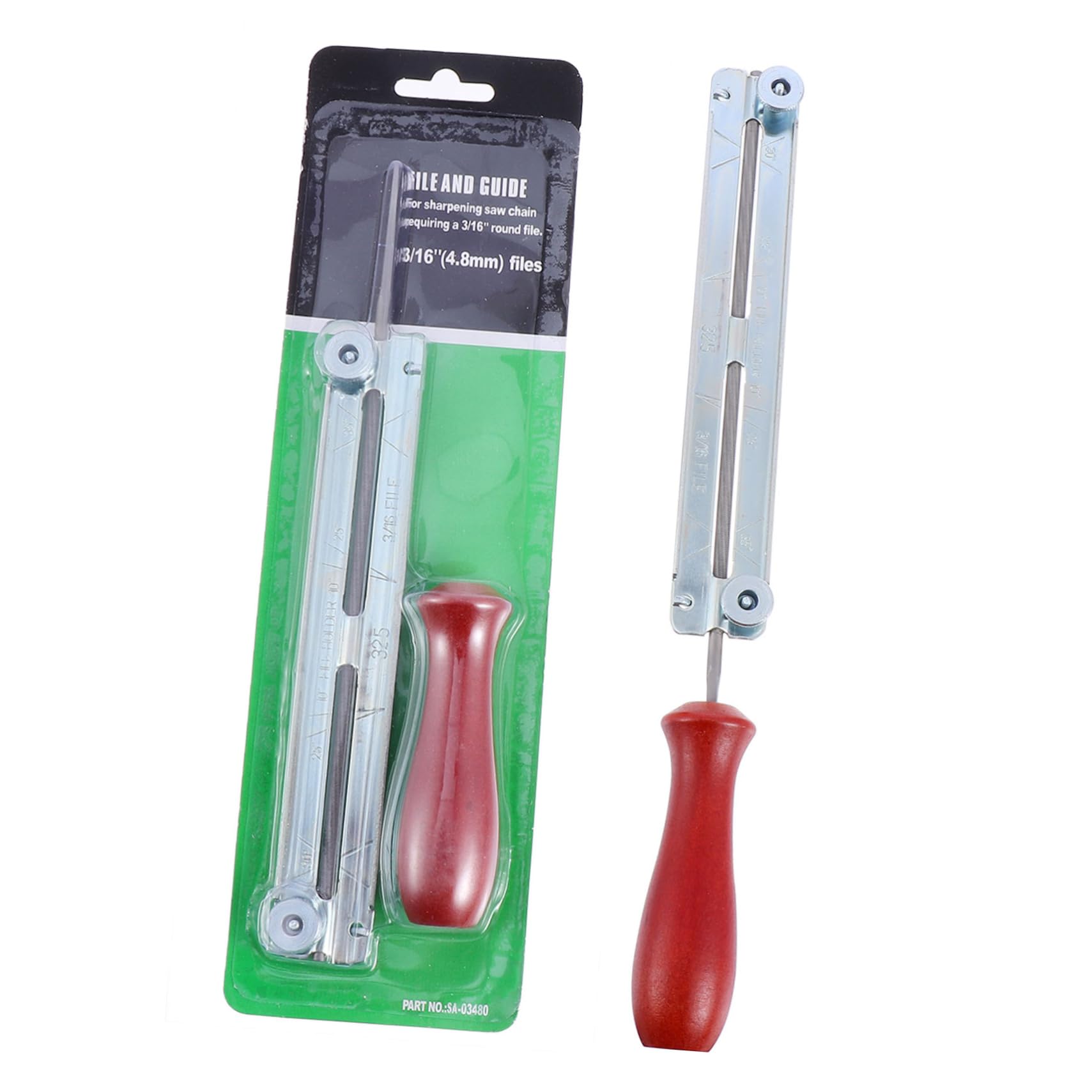 OFFSCH 1 Set Chain Saw Grinding Chain File Chainsaw File Chainsaw Sharpener Tool Woodworking File Chainsaw Sharpener Device Wood File Sharpening Chainsaw File Handles Wood