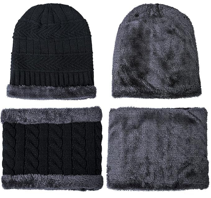 Reelan Winter Cap for Men & Women | Neck Scarf, & Woolen Cap | Winters Wear for Men | Thermal Wear Winter-Caps for Women | Breathable, Lightweight & Windproof 3