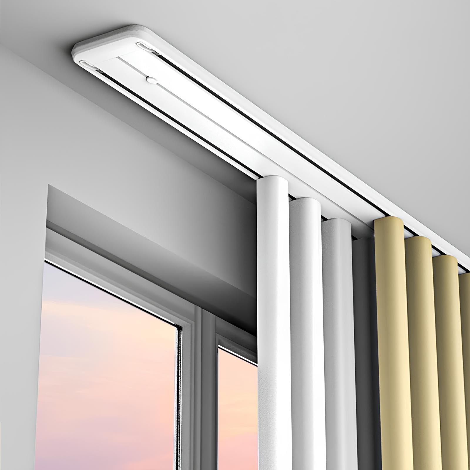 Tringle à rideau ultra-mince réglable pour plafond de chambre
