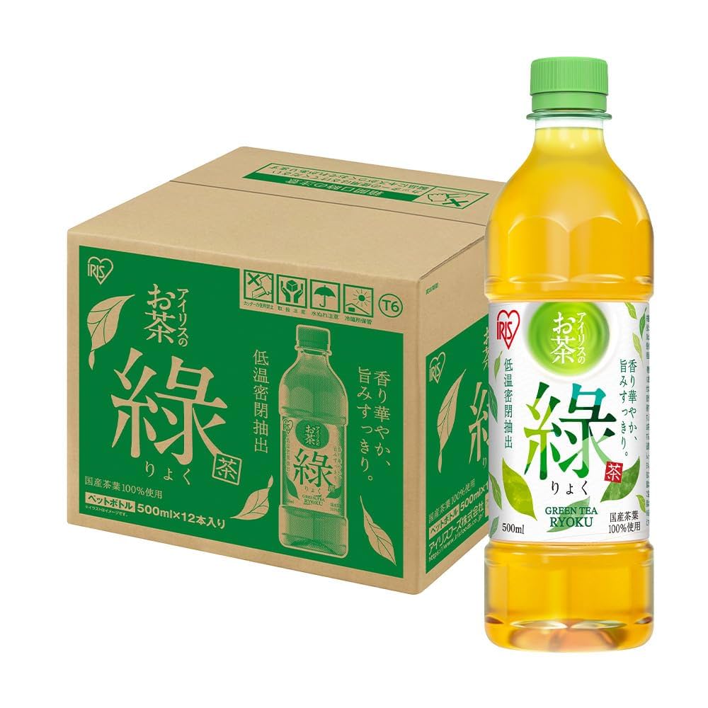 Amazon.co.jp: アイリスオーヤマ 緑茶 500ml ×12本 綠 ペット