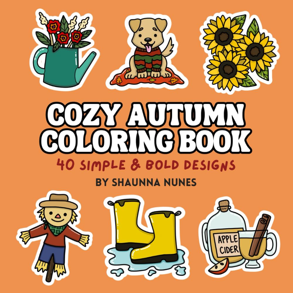 Cozy Autumn Coloring Book