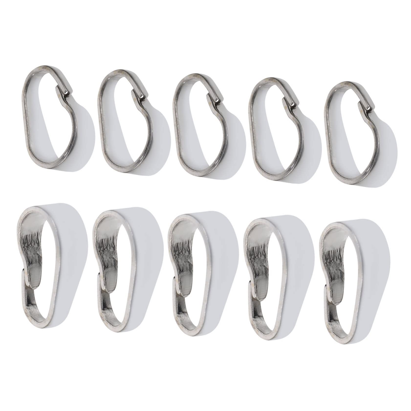 Tofficu 4 Juegos Hebilla Colgante Collar Más Cerca Corchete Anillos Accesorios Manualidades Joyas Plata Conector De Cadena De Cierres Gancho De Seguridad Silver 10 Uds * 4