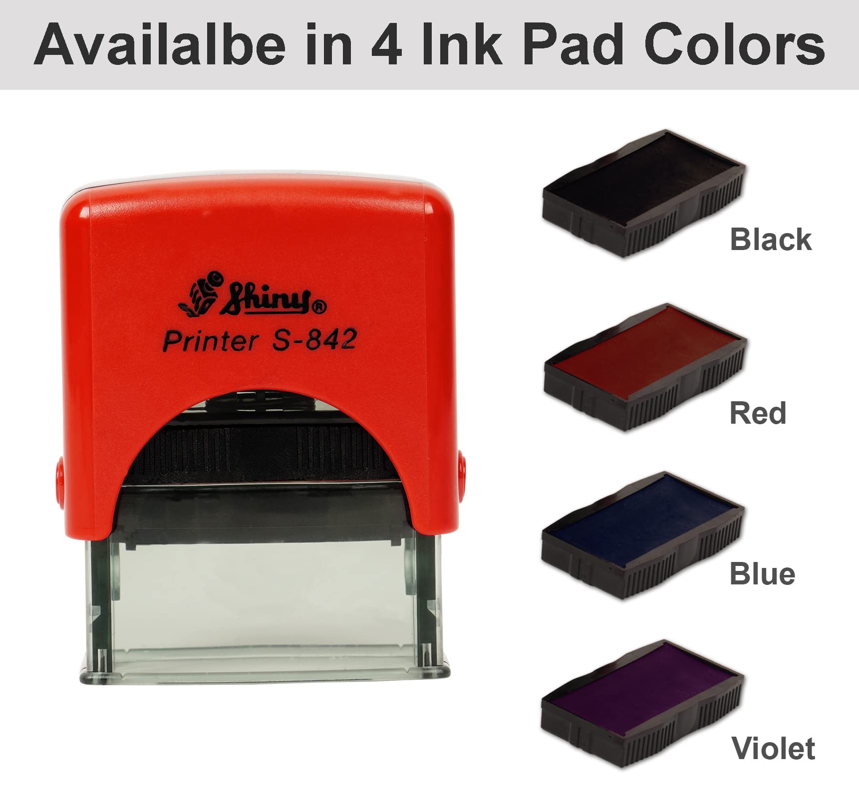 Tampon Auto-encreur 'COPIE' - Encre Rechargeable, Zone 14x38mm, Couleurs Au Choix (noir/bleu/rouge/violet) - 13