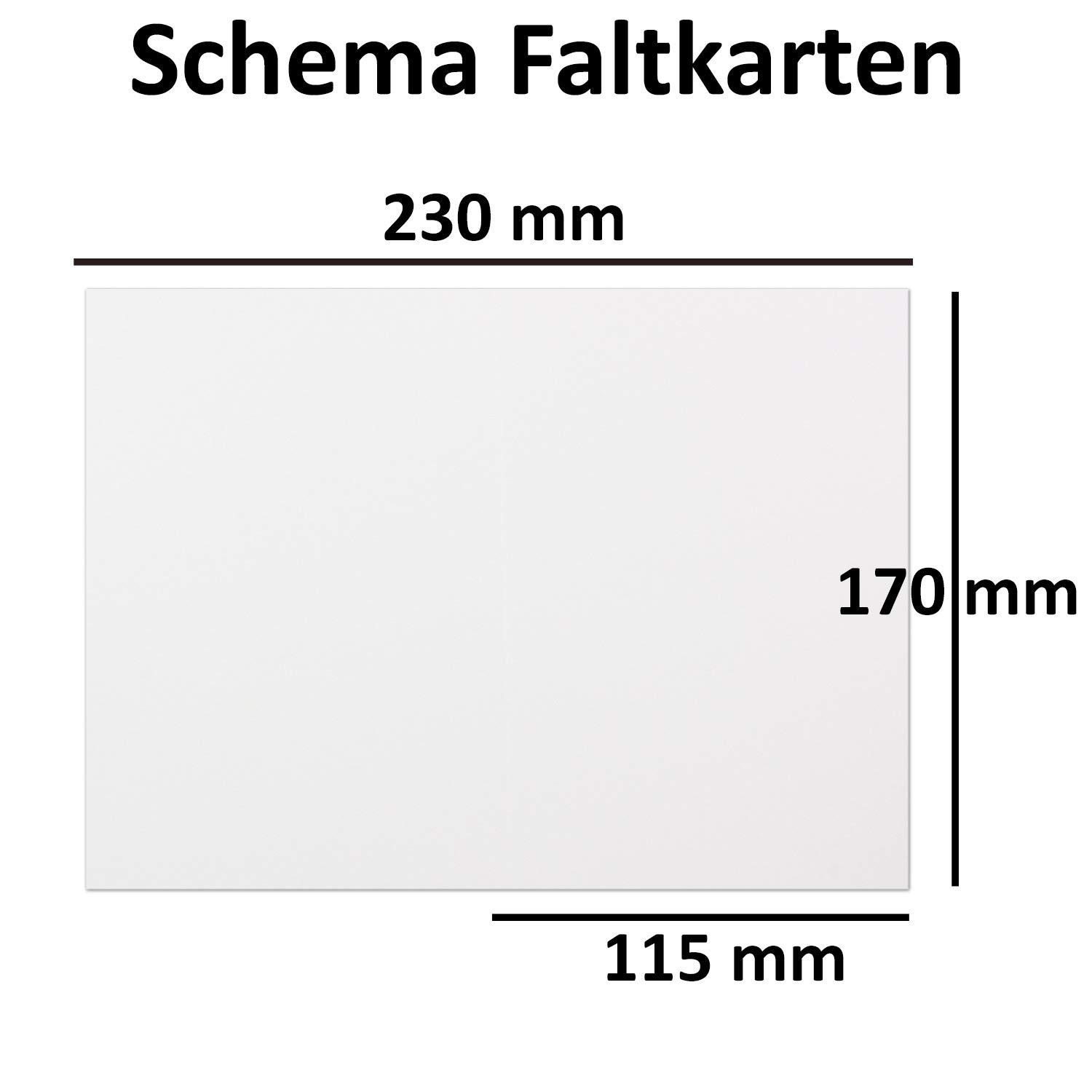 200x Kartenpaket DIN B6 Faltkarten Hochweiß/Kristallweiß - 11,5 x 17 cm - Umschlägen Weiss - Haftklebung - Einlegeblätter Weiss - NEUSER PAPIER