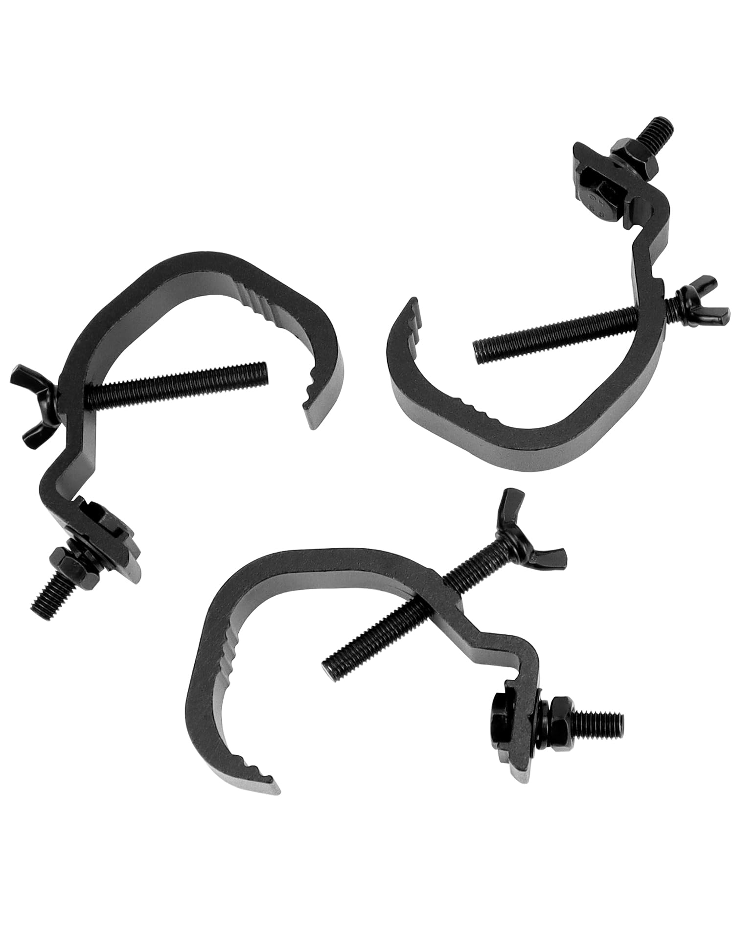 QWORK® 3 Pezzi Morsetto per luci da palcoscenico, Morsetto a traliccio, Attrezzatura per illuminazione da palcoscenico, 30-55 MM, Compatibile con la maggior parte delle luci da palcoscenico
