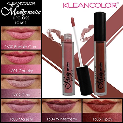 6pcs Kleancolor Madly Matte Lipgloss Lip Gloss Nude Set Rich Color Long Lasting