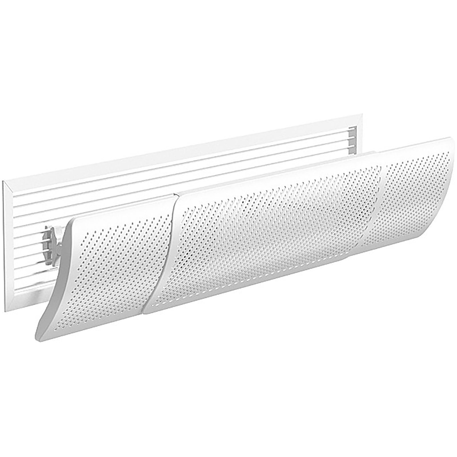Deflettore Condizionatore, Deflettore Condizionatore Universale Retrattili per Bocchette a Soffitto, Anti-Flusso Diretto, Facile Installazione, Angolo Regolabile(82x16cm/32x6in)