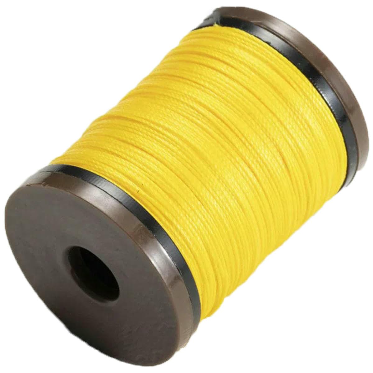 0.4/0.5/0.6/0.8mm Round Waxed Thread for Leather Craft Sewing and Jewelry Handmade Braided Polyester Cord Wax Coated Strings-28- Yellow-0.5mm 90m