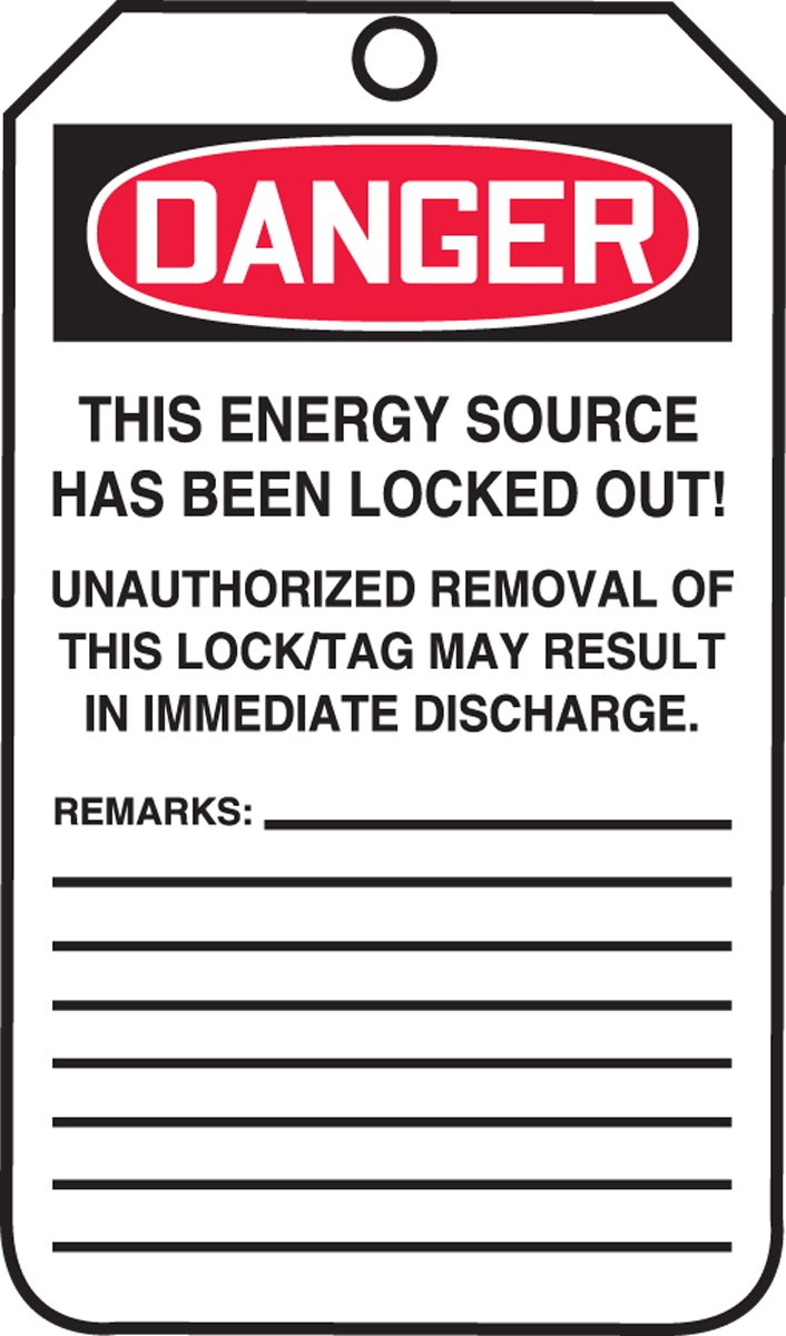 VL7204 Caution NT Lockout Tag - Danger Hold Do Not Operate This - View #6