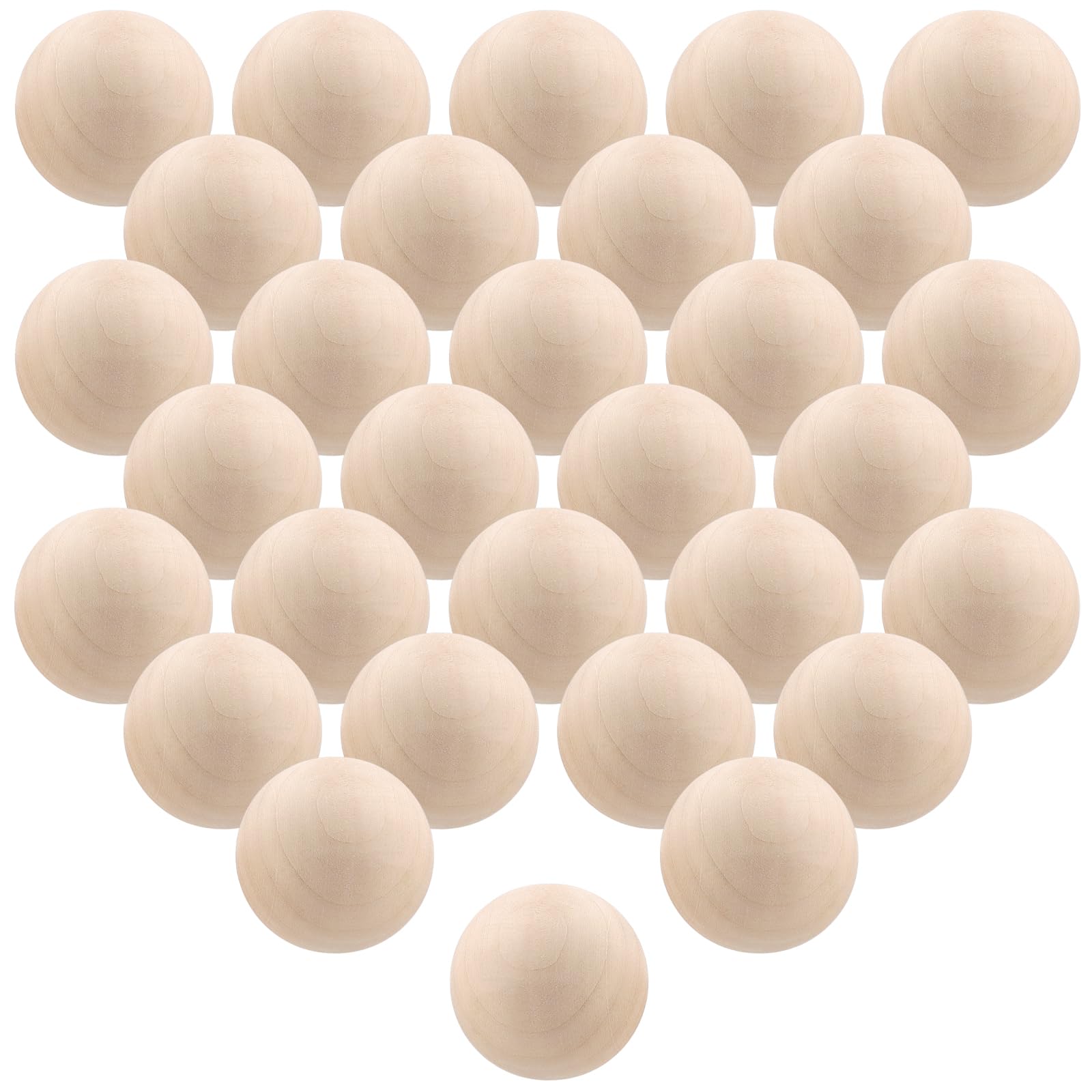Boules en bois 50 mm brut rondes sans trous pour art créatif suspension macramé et tournage