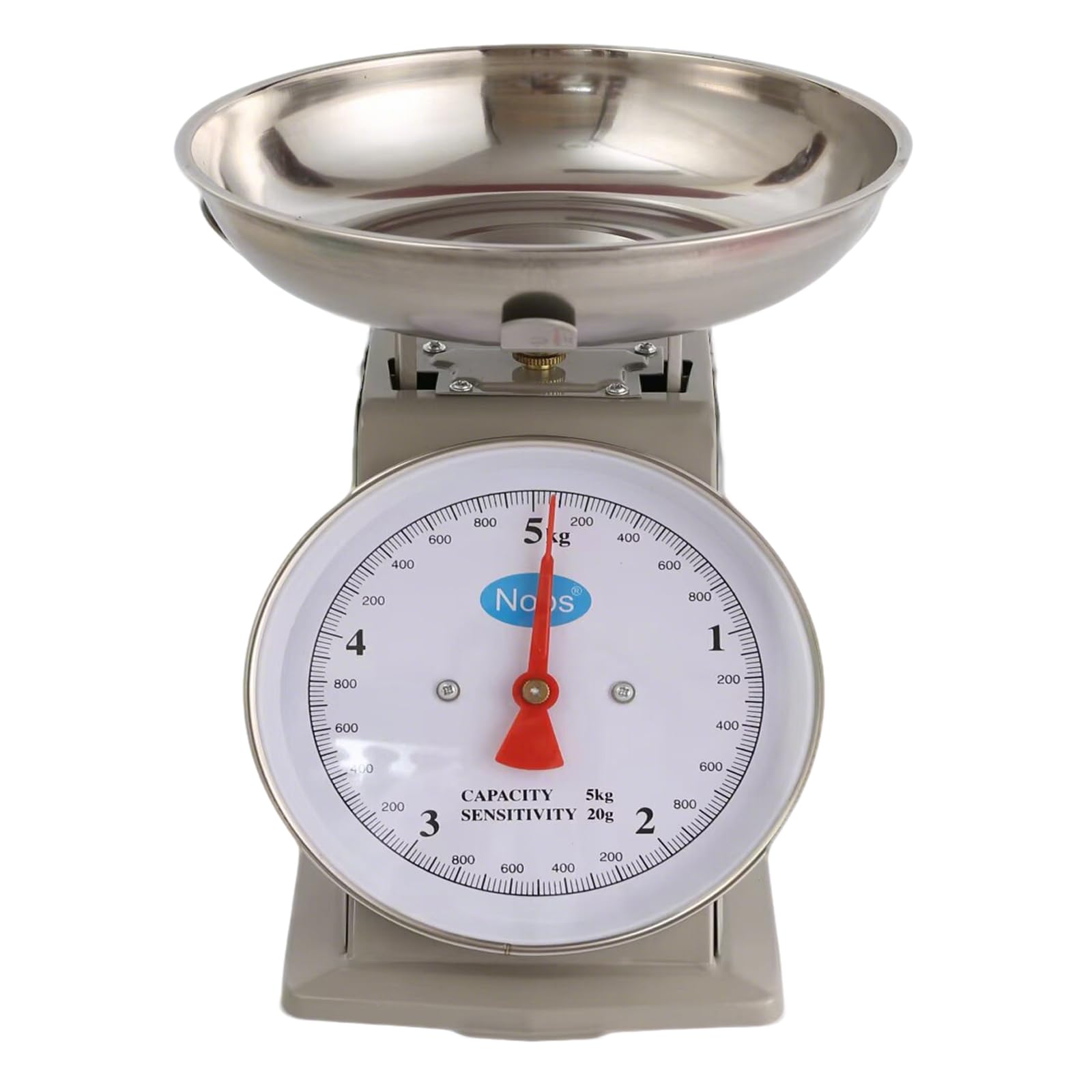 Mechanical Kitchen Scale，Traditional Analogue Food Weighing Scale with Dishwasher Safe Bowl for Cooking & Baking, Easy Read Large Dial No Batteries Needed Perfect for Home Baking