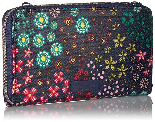 Sakroots womens Sakroots Large Smartphone Crossbody cross body handbags, Navy Floral Spirit, One Size US