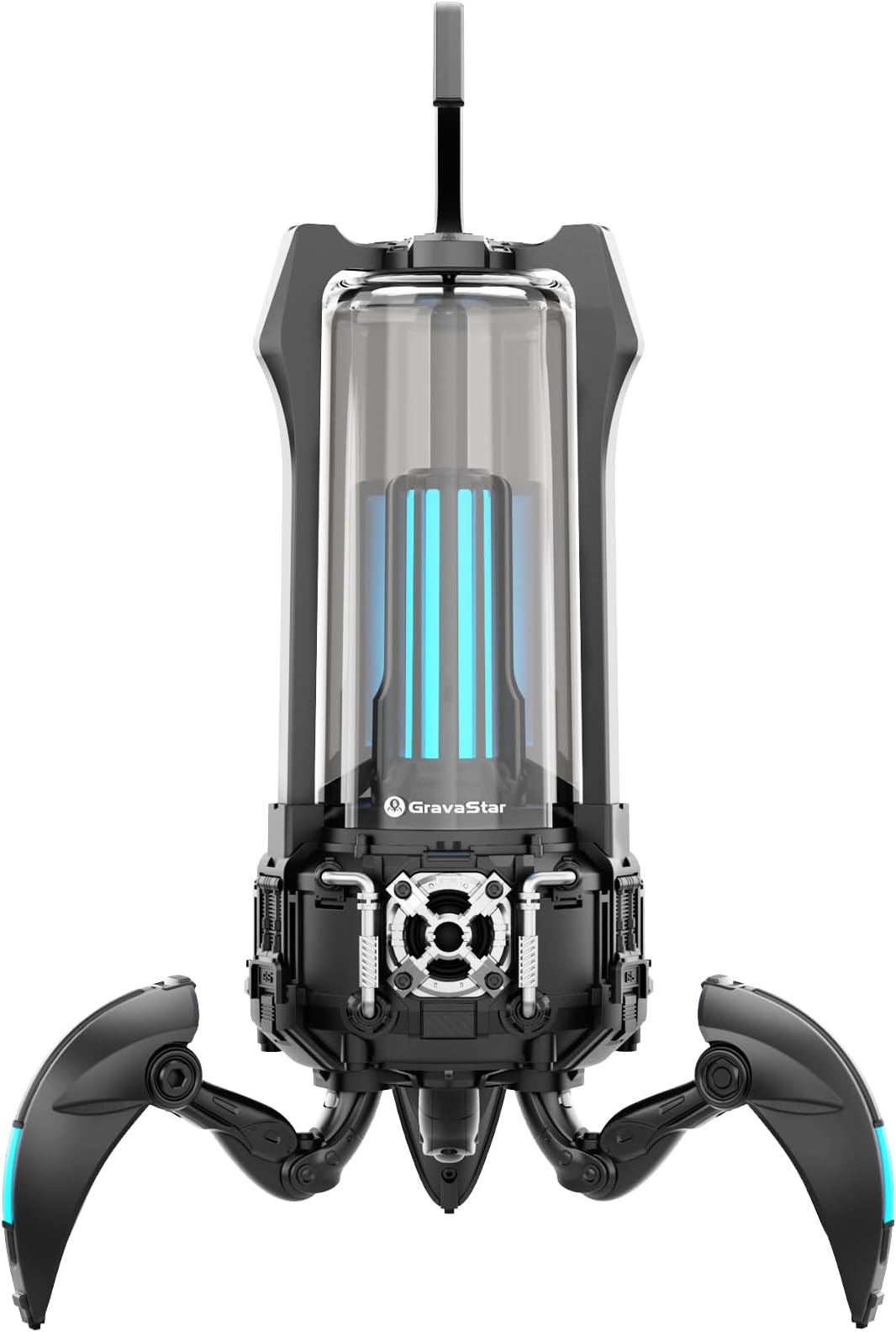 GravaStar Supernova Bluetooth Wireless Portable Speaker, 25W Sound, Bluetooth 5.3, Strong Bass, 9 Hours Playtime, RGB Light, Audio HD and USB-C Charging, Black