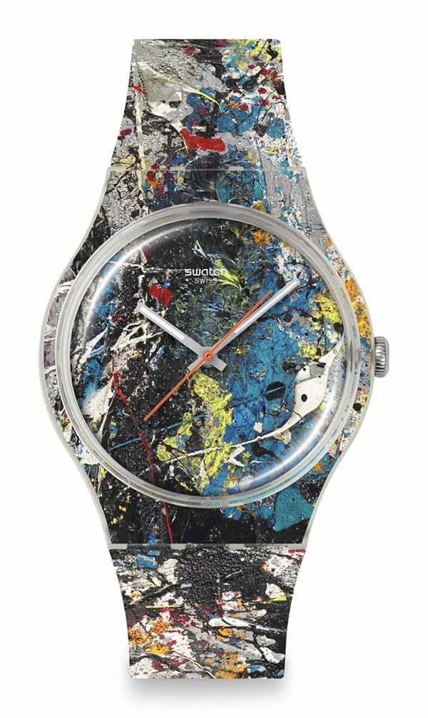 Swatch Unisex Casual Watch Transparent Quartz POLLOCK'S Alchemy by Swatch - Used condition - CA$139.50