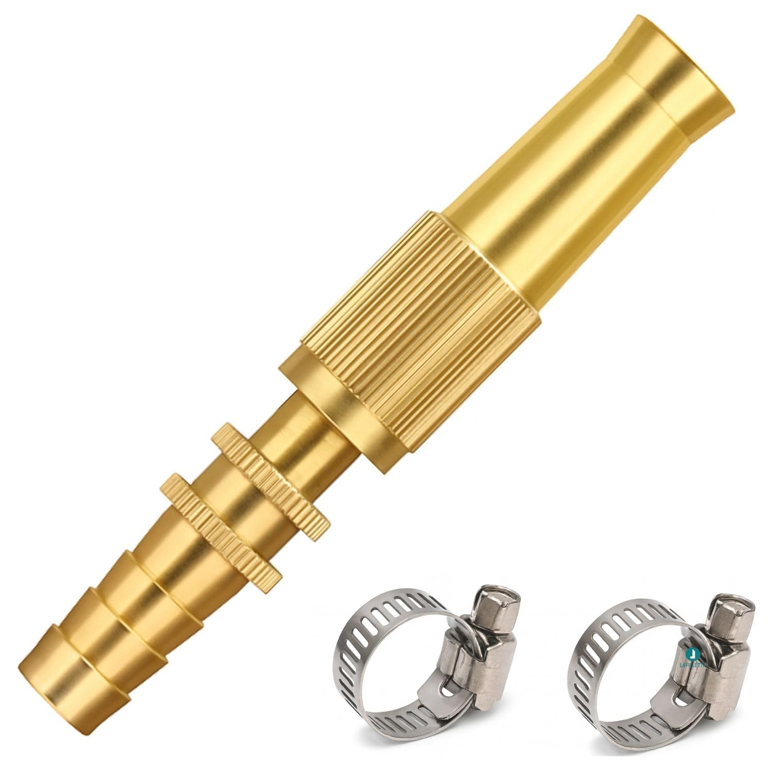 LAFILLETTE High Pressure Brass Hose Nozzle Spray Gun | Adjustable Water Flow Hose Pipe Pointer for Car Wash, Gardening & Floor Cleaning | Heavy Duty Leak-Proof Design (Golden)-image-16