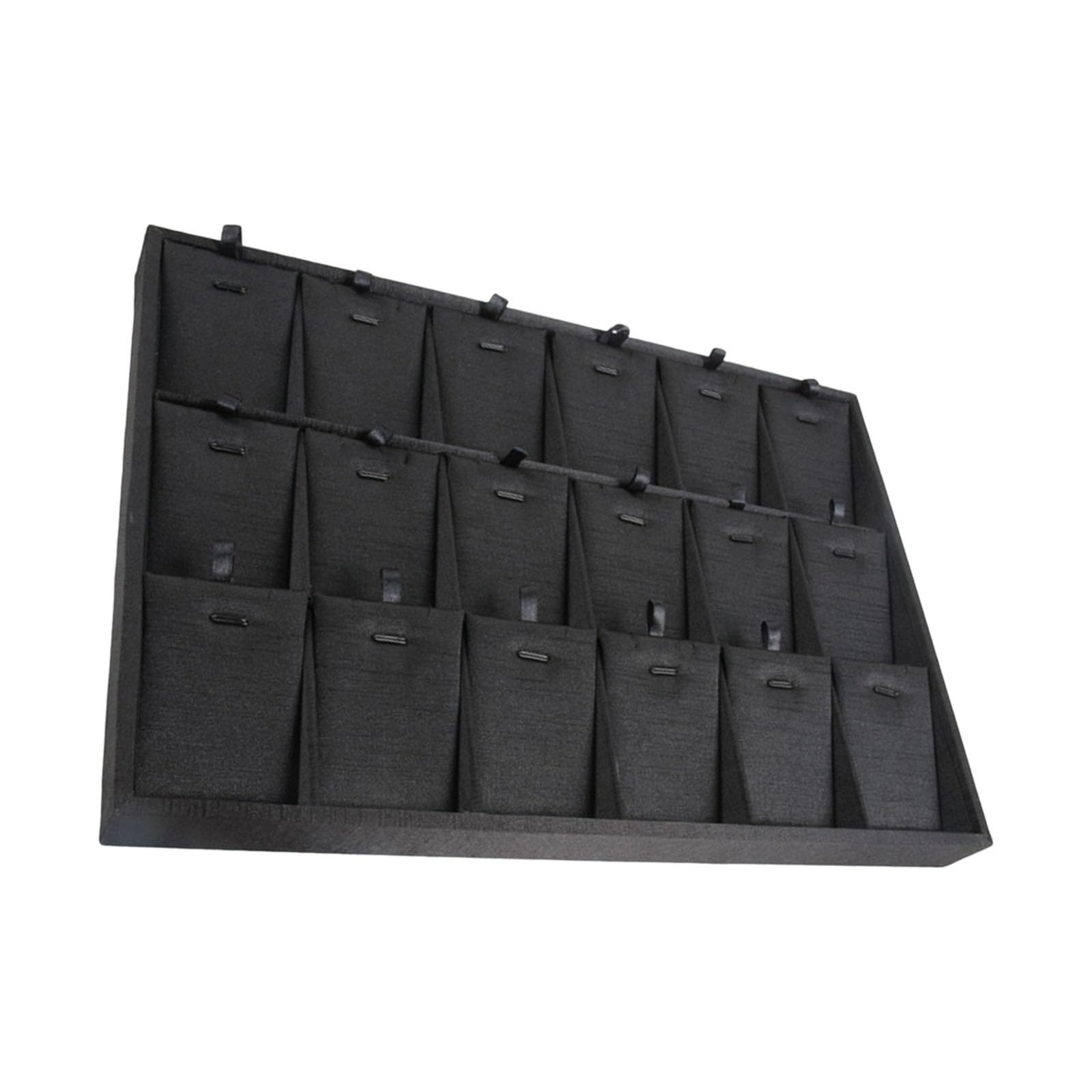 APGLSXY Wood Base Jewelry Display Tray with Brushed PU Surfaces and Sturdy Design for Shop Counter Stackable Planner