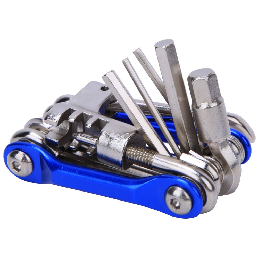 Gavigain Bicycle Repair Tools, 11 in 1 Multifunctional Bike Repair Tools Set with T25 Chain Cutter, Cycling Equipment for Mountain Bicycle