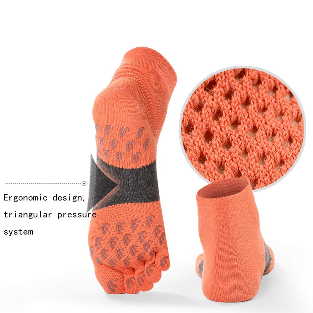 NN Calcetines De Yoga, De Algodón Transpirable Deportes De Interior del Piso De Silicona Antideslizante Yoga Femenina Calcetines Calcetines Calcetines De Pilates (un Par)