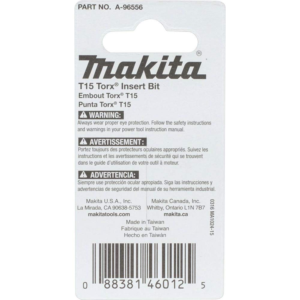 Amazon.co.jp: マキタ Impactx T15 トルクス1インチ インサートビット