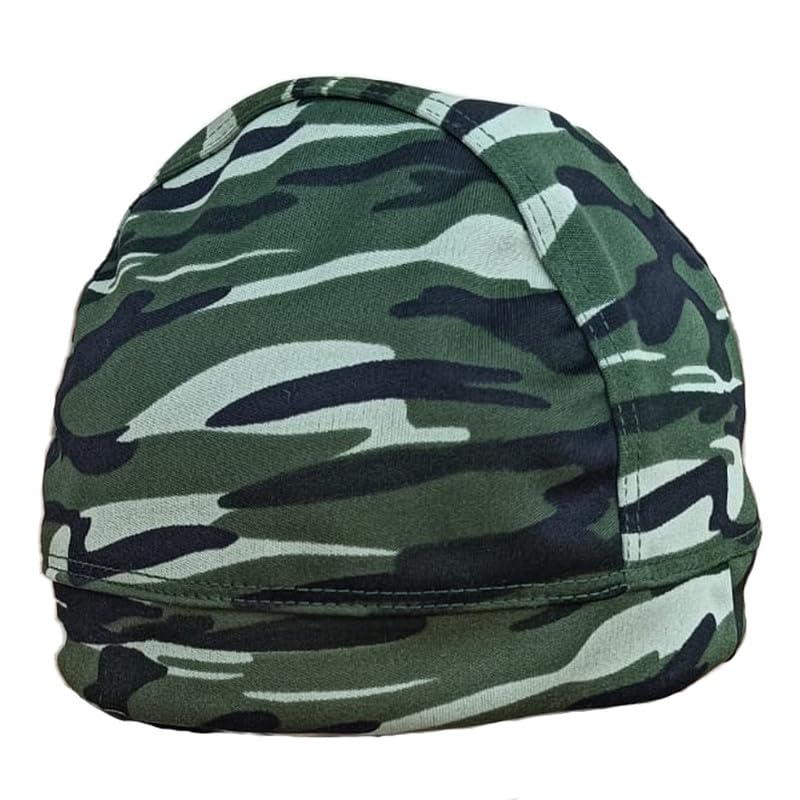 MOTUS Lightweight Lycra Helmet Skull Cap for Men,Women and Girls,Free Size - Pack of 5 Multicolour 4