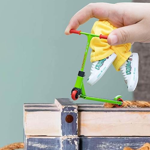 Miniatura 2 de Scooter de dedo, juego de scooter de dedo de aleación con scooters, zapatos de dedos, accesorios para tablero de dedos para movimiento de la punta