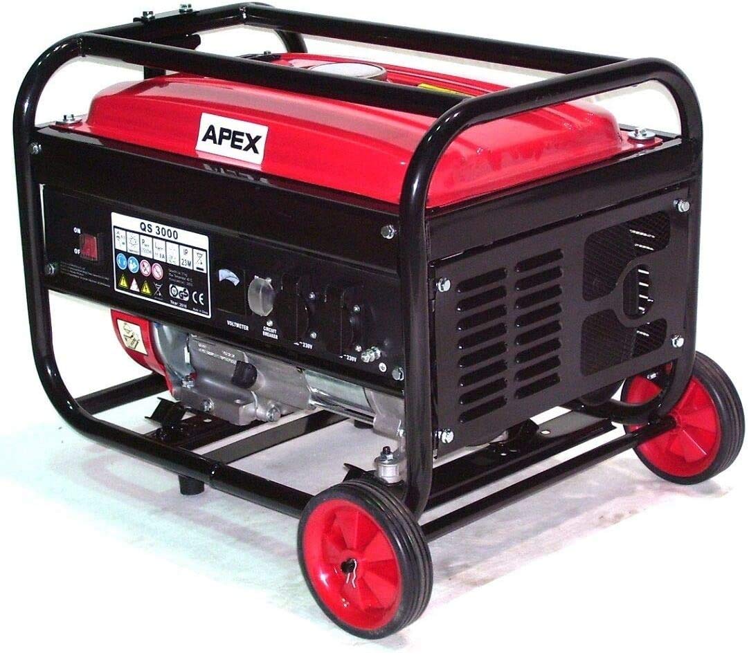 06262 Benzyna generator elektryczny 3000 z podwoziem, agregat awaryjny alternator, wymienny
