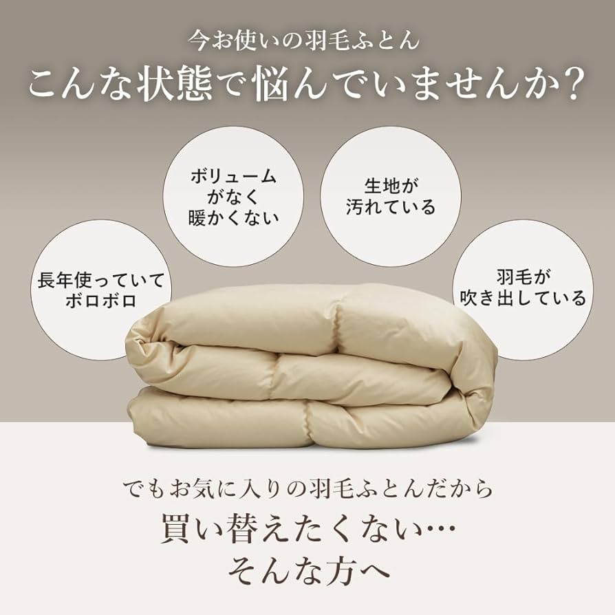 Amazon｜昭和西川 羽毛布団 リフォーム (本掛け) ダブル