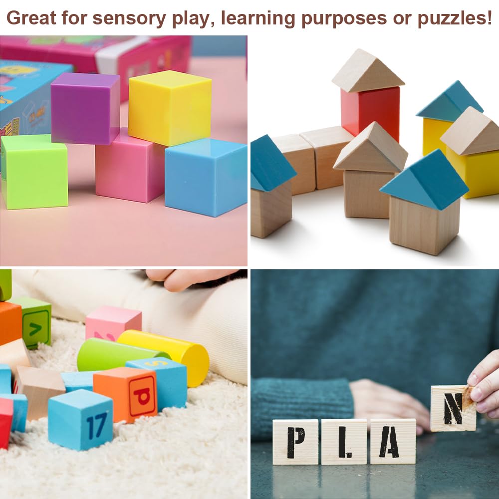 300 Cubi Di Legno Di Pino 1x1x1 Cm - Grezzi Per Fai Da Te, Arte E Artigianato - Foto 3