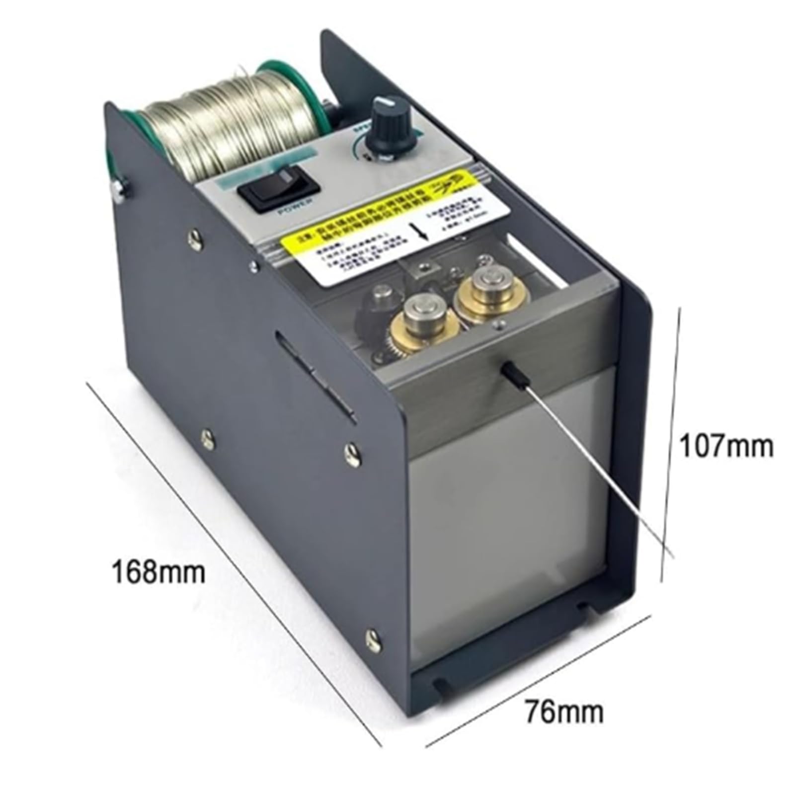 Dispositivo dispensador automático de soldadura con velocidad ajustable y mecanismo de pie para alambre de 1,0 mm, herramienta de carrete de alambre de soldadura eficiente e inteligente