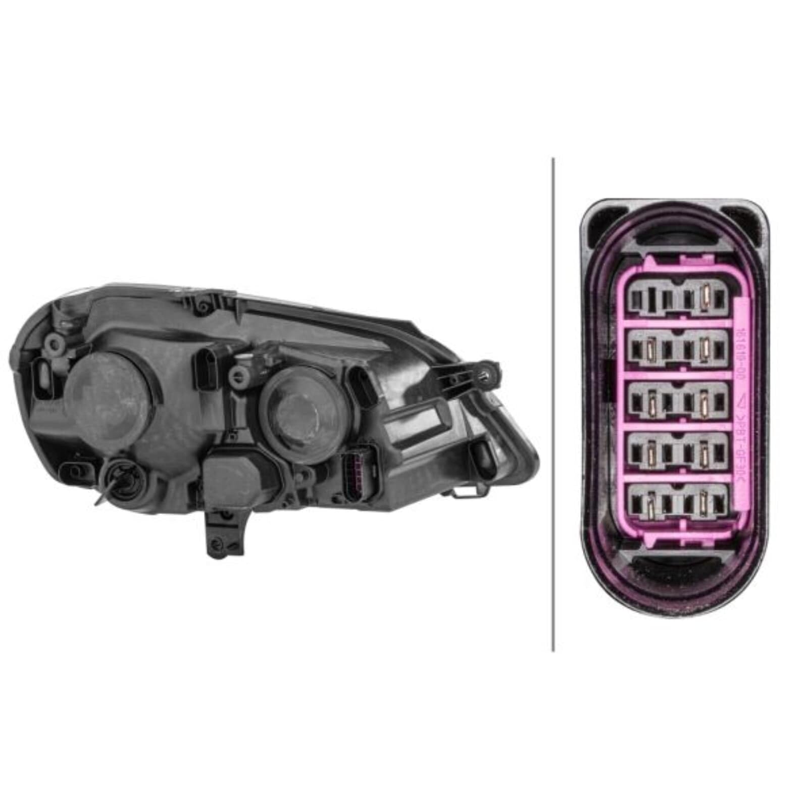 HELLA 1EE 247 019-211 Halogen/FF-Reflektor - dla m. in. VW Polo (9N_) - ECE - dla ruchu prawostronnego - z lewej
