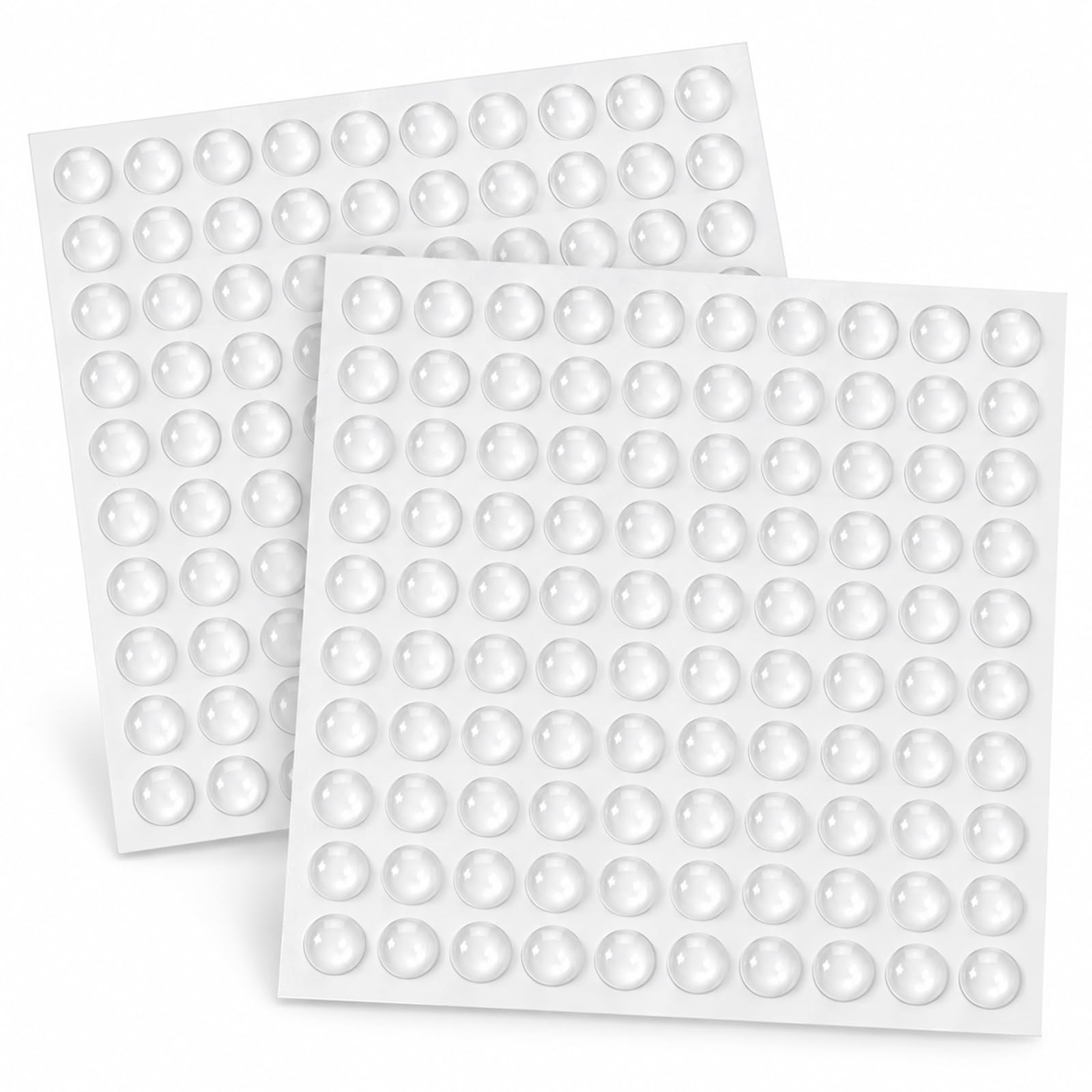 Cabinet Door Bumpers 200PCS Self Adhesive Bumpers Pads 0.4inch Round