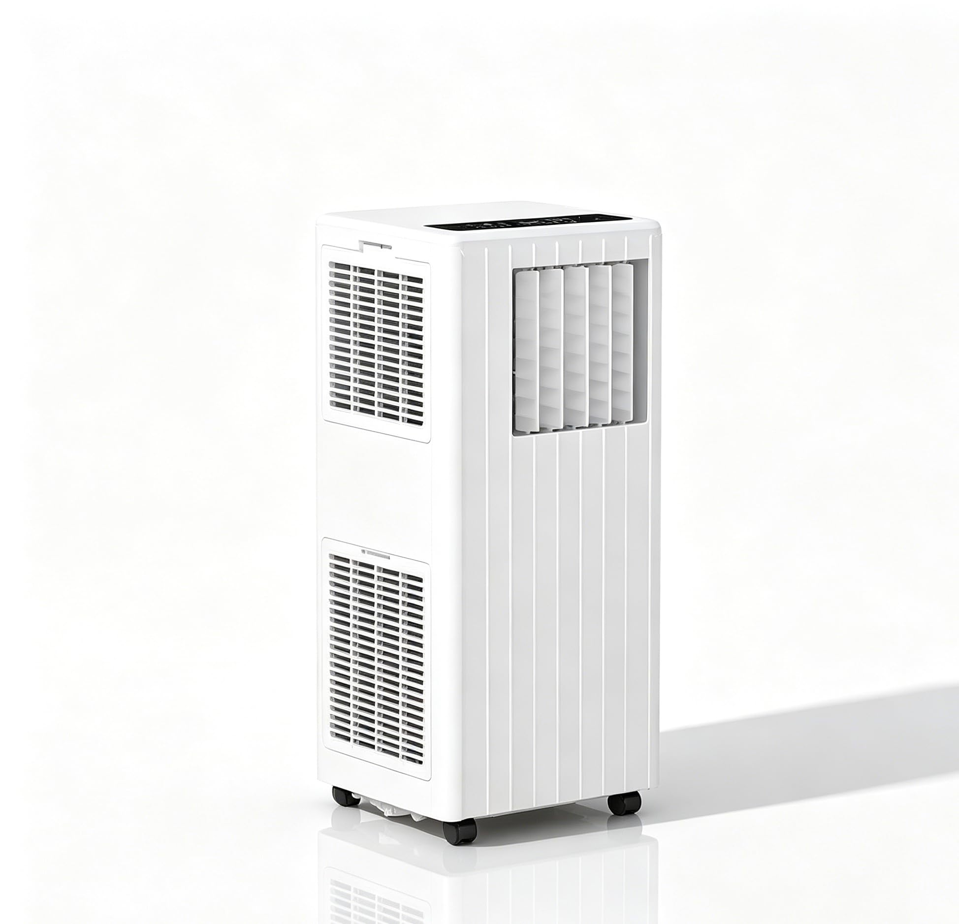 Asypets White 7000 Btu Portable Air Conditioner For Bedroom, 3-In-1 Ac Unit With Dehumidifier & Window Kit For Vertical/Sliding Windows, Quiet 51Db Energy Class A Mobile Air Con For Home Office, Cools 28M²