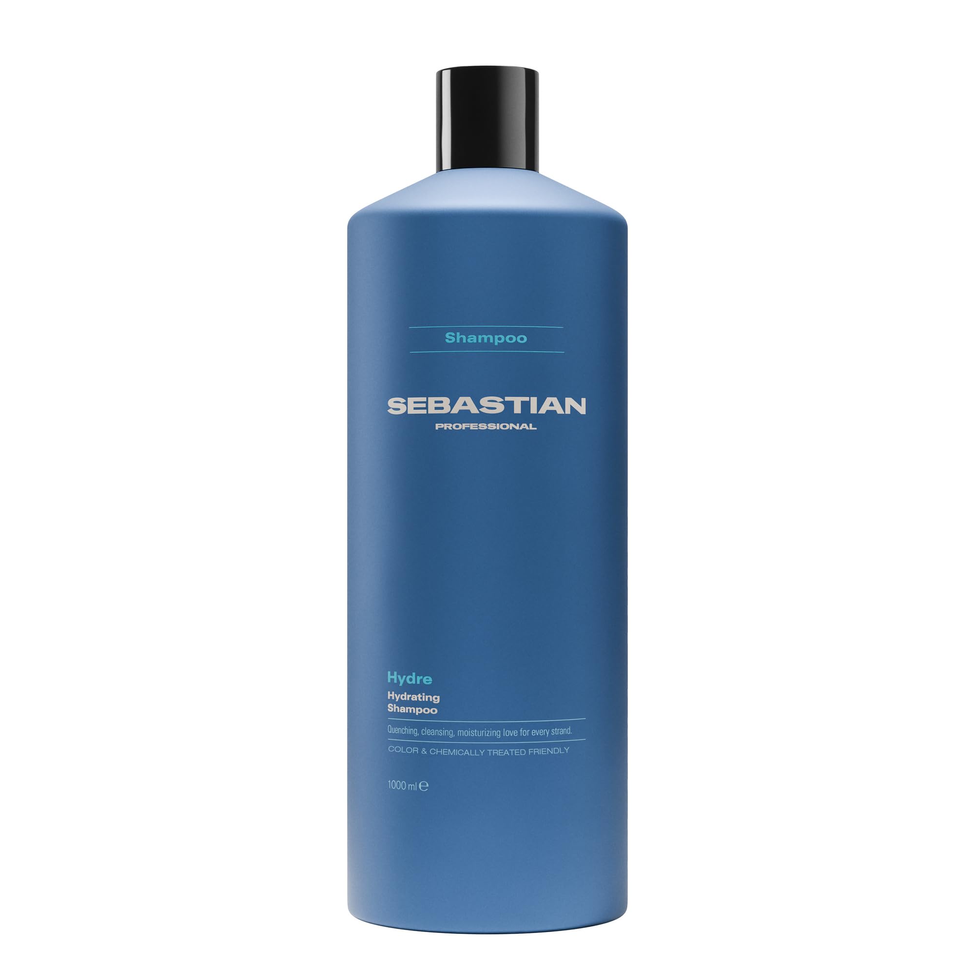 Sebastian Professional Hydre Hydrating Shampoo – Feuchtigkeitsspendendes Aufbaushampoo für trockenes, strapaziertes & coloriertes Haar – Anti-Frizz Pflegeshampoo für geschmeidiges Haar – 1 L