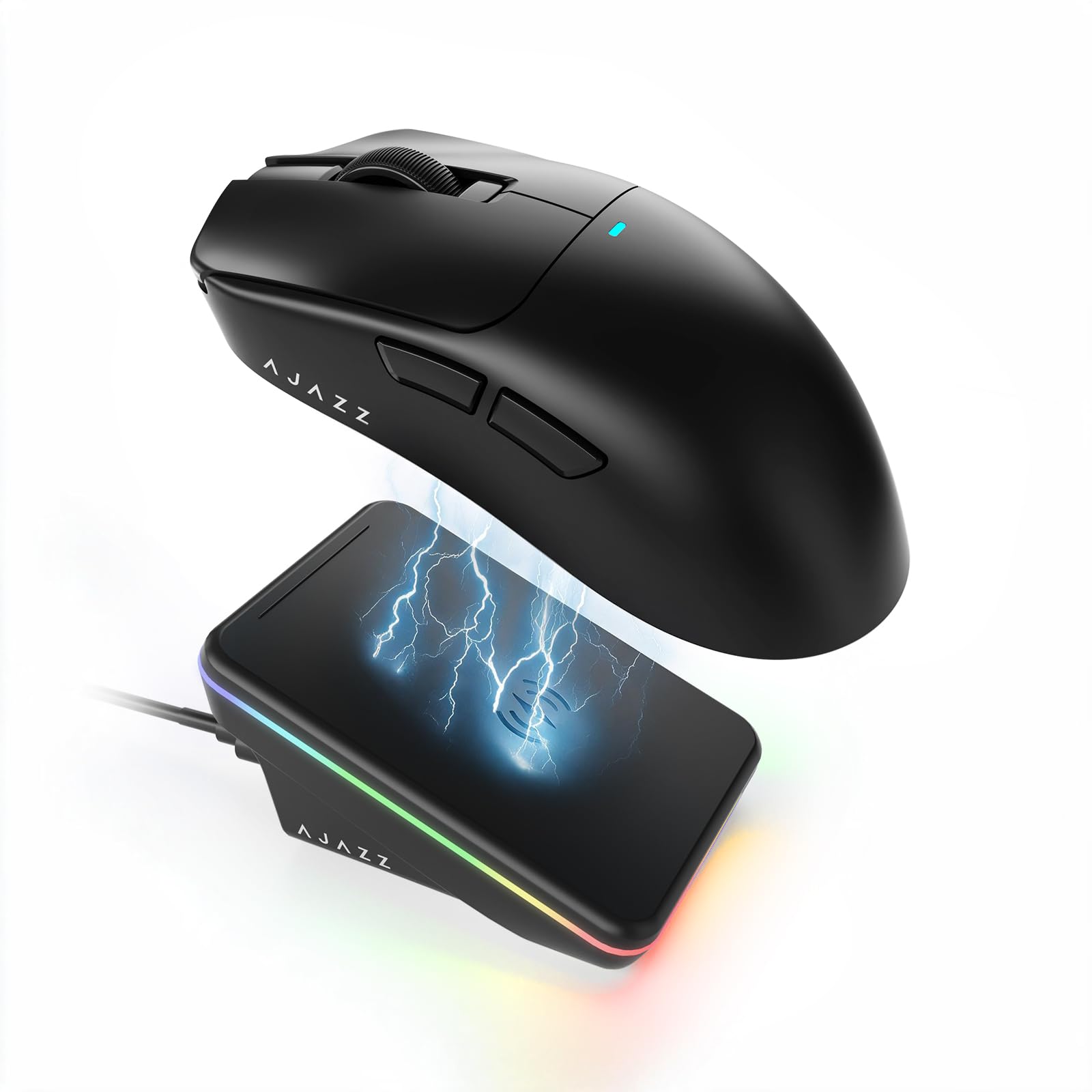 AJAZZ AJ200P NL ULTRA Mouse Gaming Wireless, PAW3950 e Dock di Ricarica