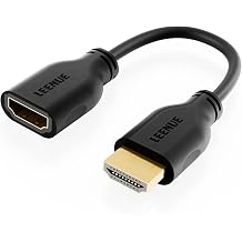 HDMI Extension Cable 4K, HDMI Extender Male to Female, 20cm, 1 Pack | 18 Gbps, Short HDMI Cable Adapter, Supports 4K@60Hz, 3D UHD, Compatible with Fire TV Stick, HDTV, Monitor, Projector, Laptop