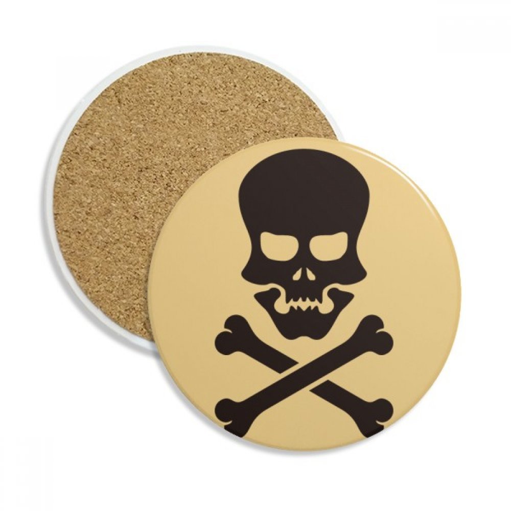 Sous-verre céramique Halloween multicolore : idée cadeau originale 2pcs
