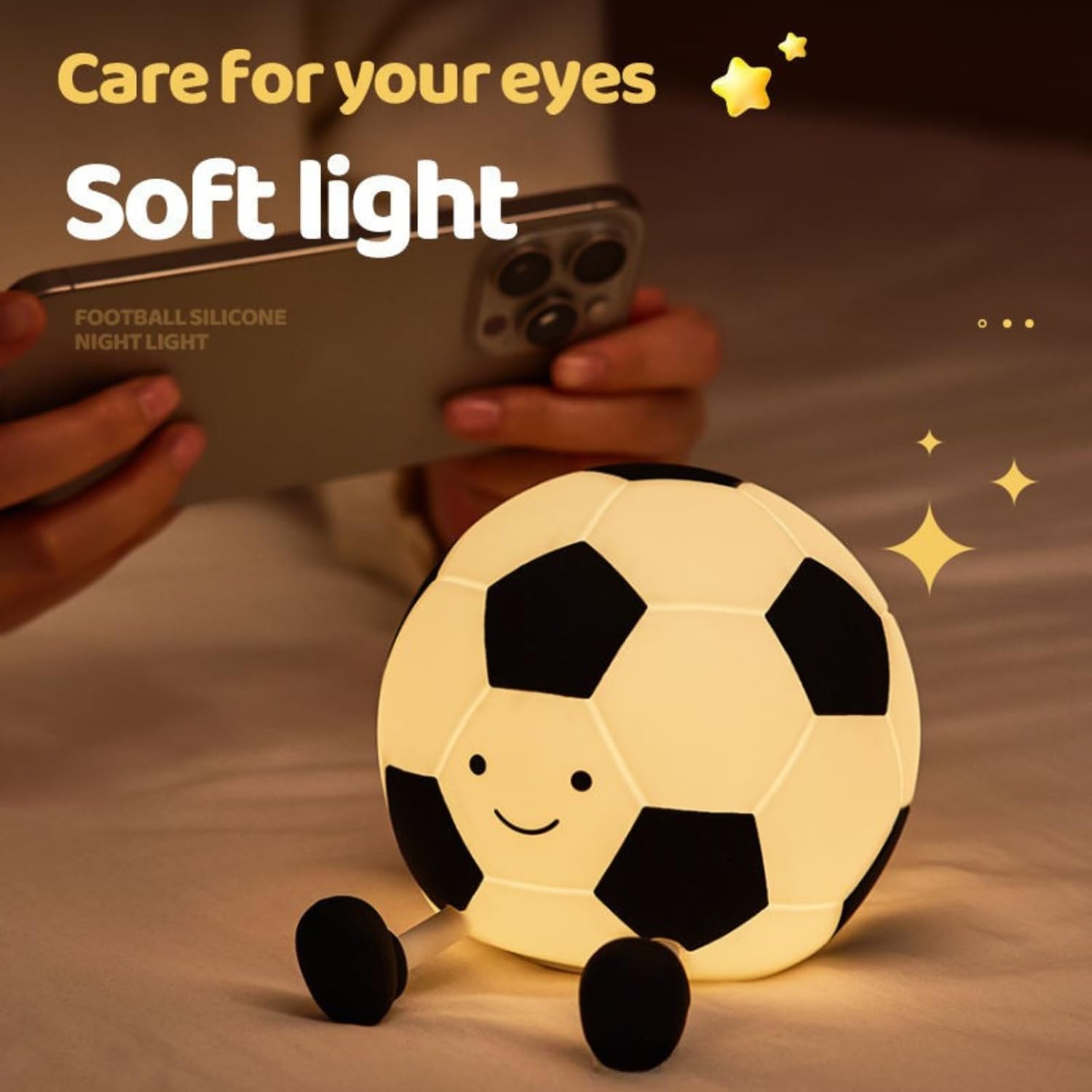 Light-Up Football Toy - 7 Colors, USB Rechargeable -6