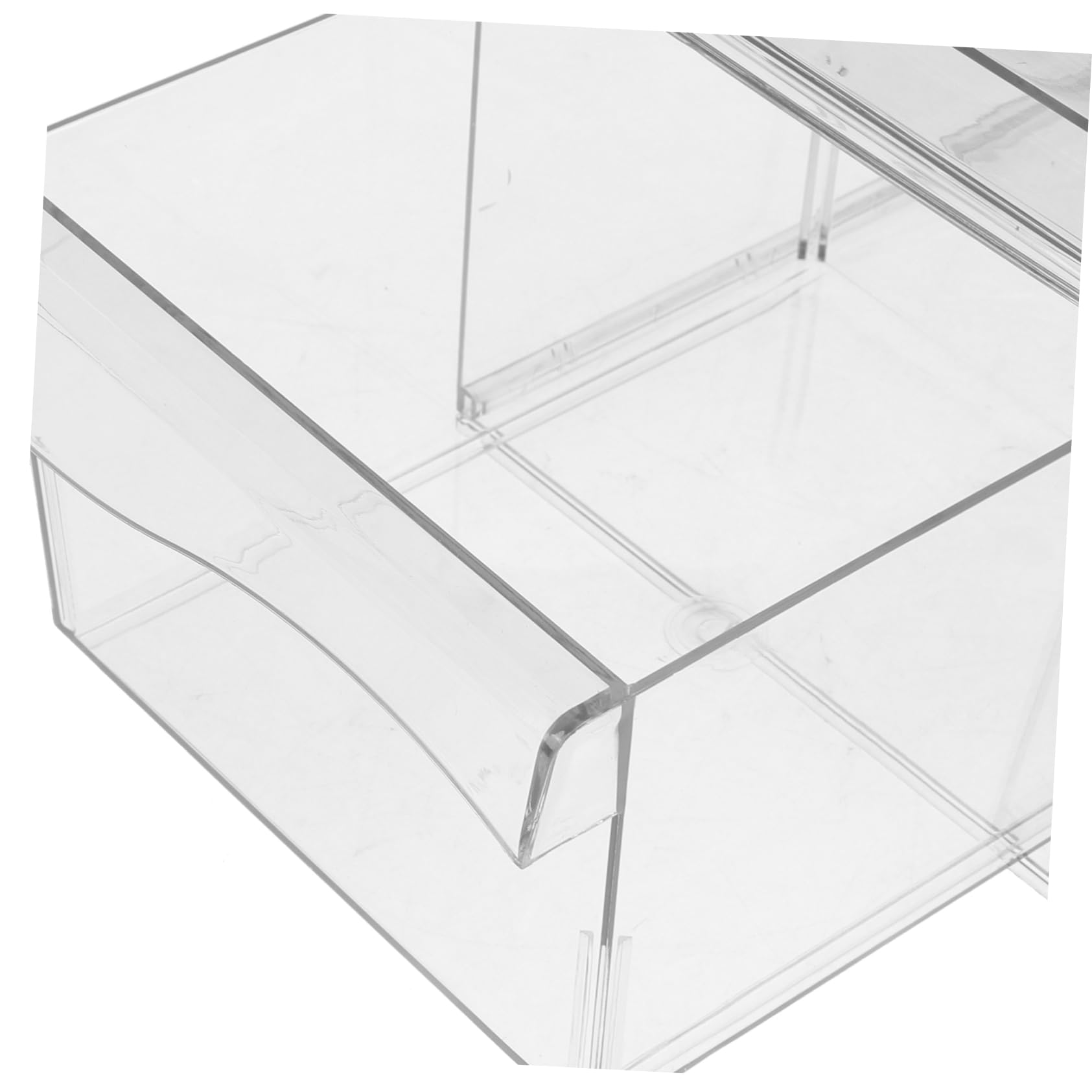 OUNONA 2stücke Stapelbare Acryl-aufbewahrungsboxen Mit Transparenter Organizer Für Kosmetik Make-up Und Hautpflege Multifunktional Für Schreibtisch Und Badezimmer Robust Und Platzsparend