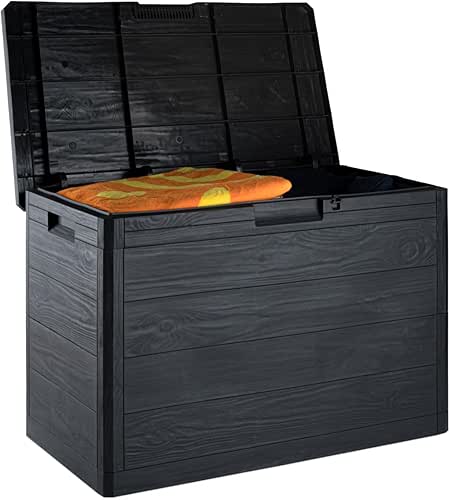 Toomax Coffre Multibox Woody's 160L porte-bagages pour extérieur, effet bois,