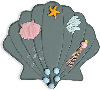 Mi Arcus Sea World-Themed Soft Cushioned Kids Play Mat – Fun & Educational with Attached Playful Elements, Green, for Ages... Price In India