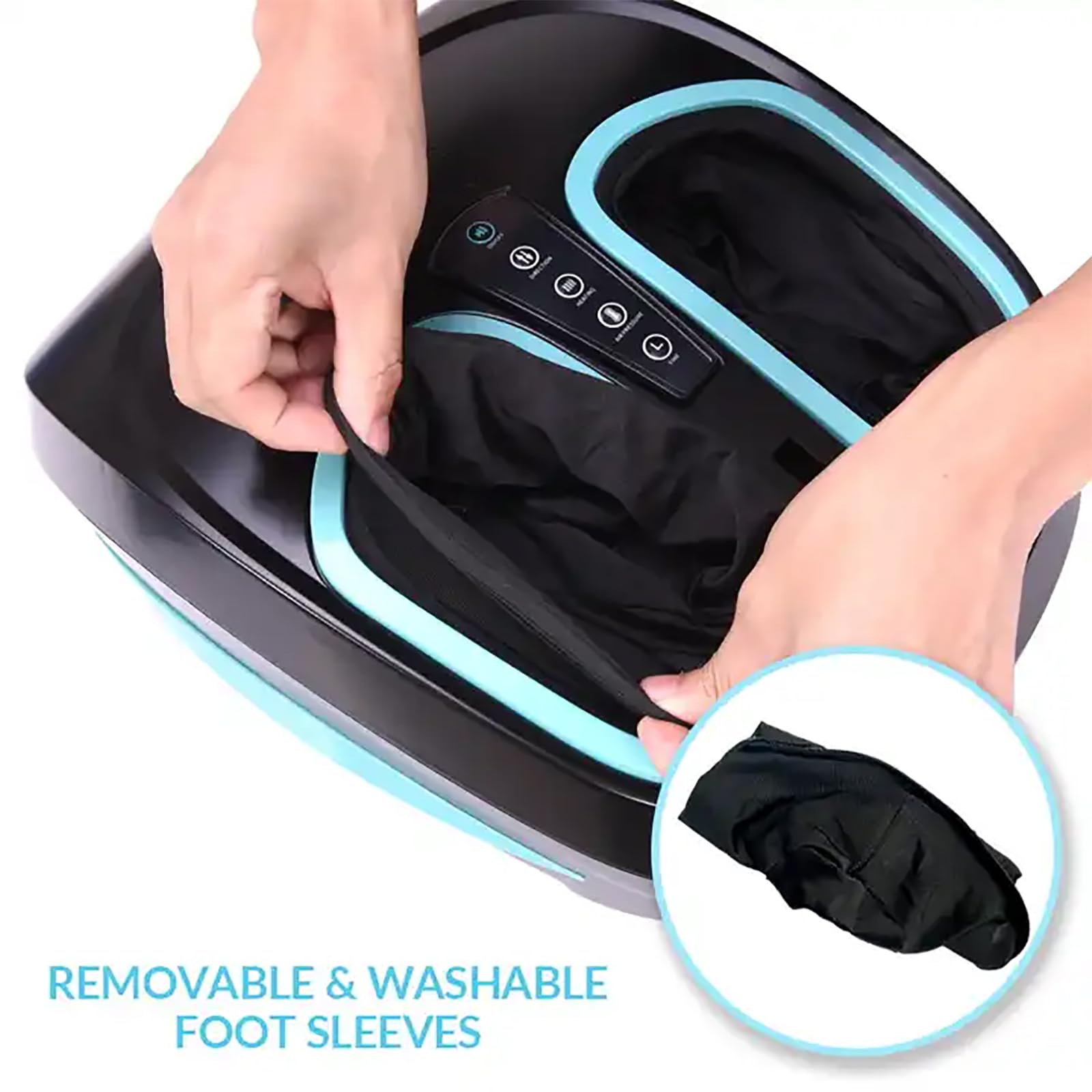 Urządzenie Do Masażu Stóp Shiatsu, Elektryczny Masażer Do Stóp Z Ekranem LCD, Inteligentny Czas I Regulacja Intensywności Na 3 Biegach, Do Użytku Domowego, Imprezowego Lub Biurowego