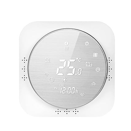 95-240V Wi-Fi Smart Thermostat Programmable Thermostat 5+1+1 Six Periods Voice APP Control Backlight LCD Water Heating Thermoregulator Compatible with Genie'$