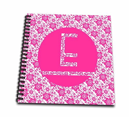 Livre de mémoire Rose Girly Floral Lettre E protégez vos photos contre le temps qui passe